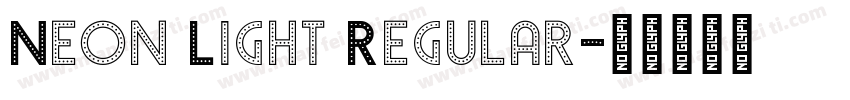 Neon Light Regular字体转换